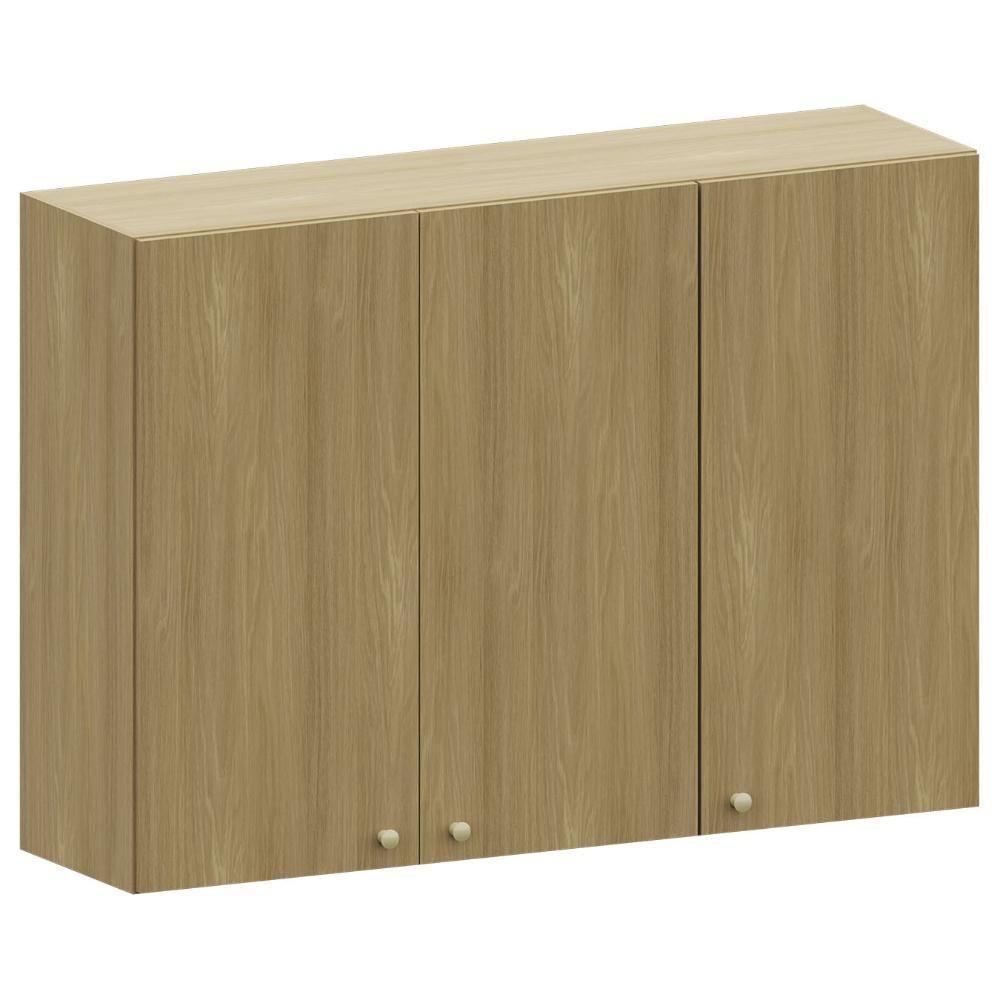 Armário De Cozinha Aéreo 120cm 3 Portas Mirella Freijó L01 - Mpozenato - 1