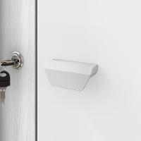 Guarda Roupa Solteiro 2 Portas Com Chave Versus Carvalho Branco/branco - Incorplac - 8