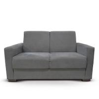 Sofá Estofado 2 Lugares Sala Estar Recepção Gabriela Suede Cinza - 1