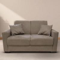 Sofá Estofado 2 Lugares Sala Estar Recepção Mariana Suede capuccino - 1