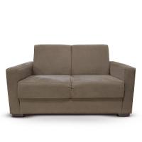 Sofá Estofado 2 Lugares Sala Estar Recepção Mariana Suede capuccino - 2