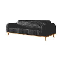 Sofá Living átila 2,50m 5 Lugares Courissimo Preto - 3