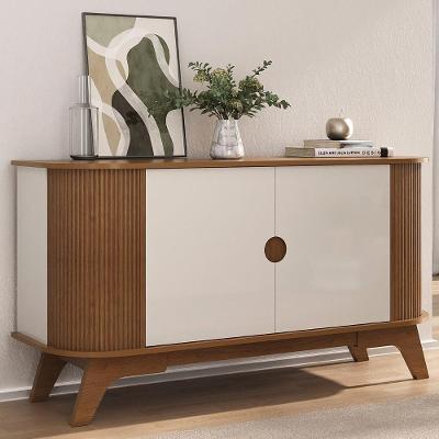 Buffet Aparador 140cm Sala 2 Portas Uther Cinamomo/off A09 - Mpozenato