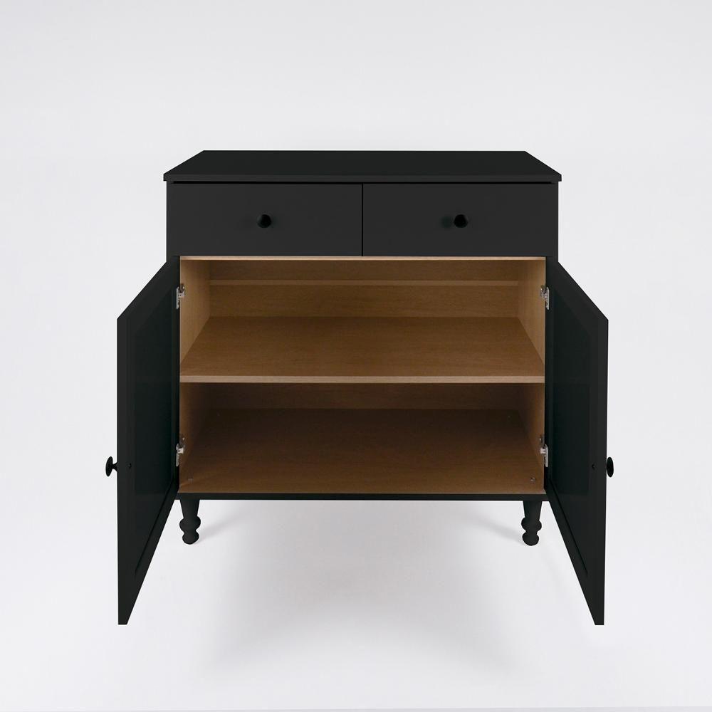 Aparador Buffet Ditália 2 Gav 2 Portas 2 Unidades R-629 Preto - 5
