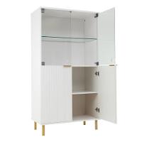 Aparador Bar Adega + Cristaleira Ditália R-633 E-964 Branco - 6