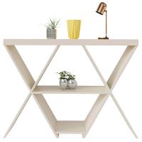 Aparador Sala De Estar 110cm 1 Prateleira Jhonny Off White A09 - Mpozenato - 6