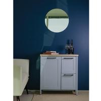 Aparador Buffet Ditália Com Tampo + Espelho Bn-01 Cinza - 2