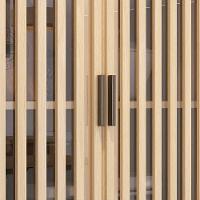 Paneleiro Cozinha Torre Quente Ripado Pierre Carvalho/cinza L01 - Mpozenato - 6