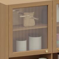 Armário De Cozinha 120cm 2 Portas Com Vidro Marina Freijó L01 - Mpozenato - 6