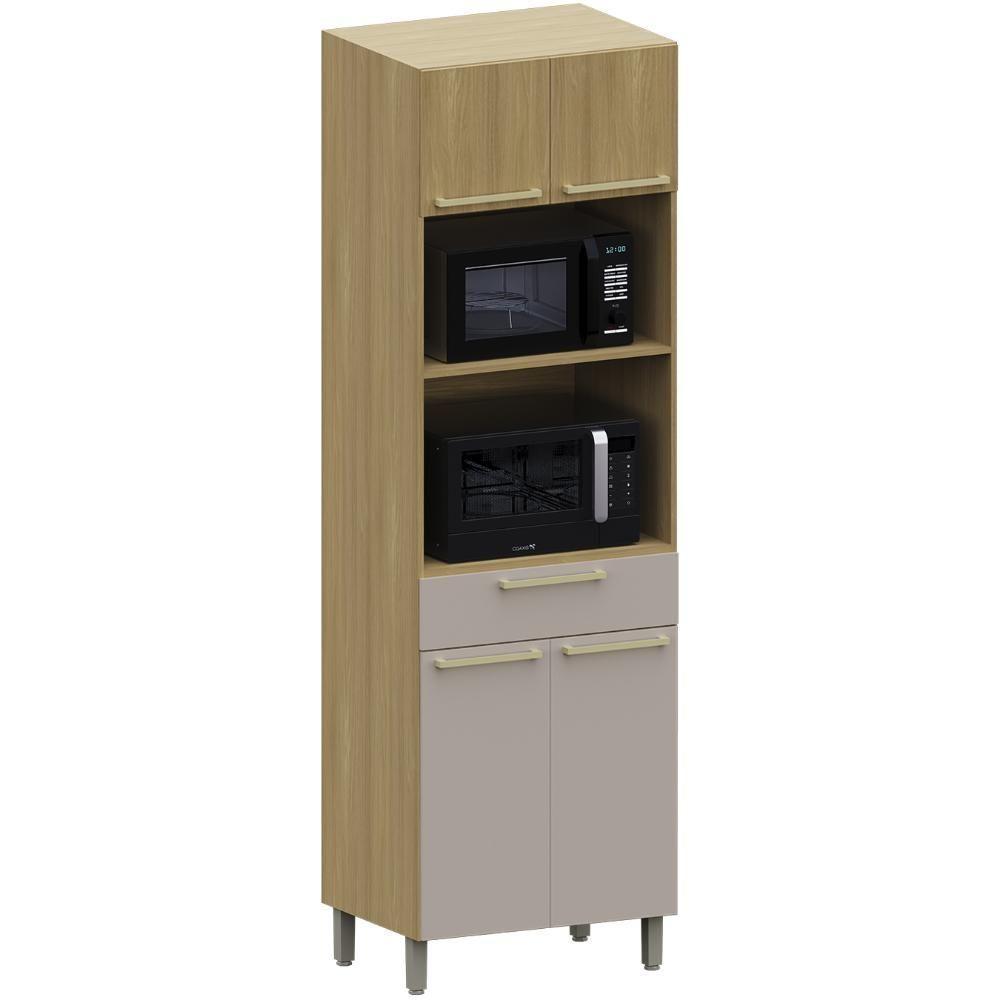 Paneleiro Cozinha Torre Quente 70cm Mirella Freijó/cinammon L01 - Mpozenato - 1