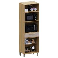 Paneleiro Cozinha Torre Quente 70cm Mirella Freijó/cinammon L01 - Mpozenato - 5