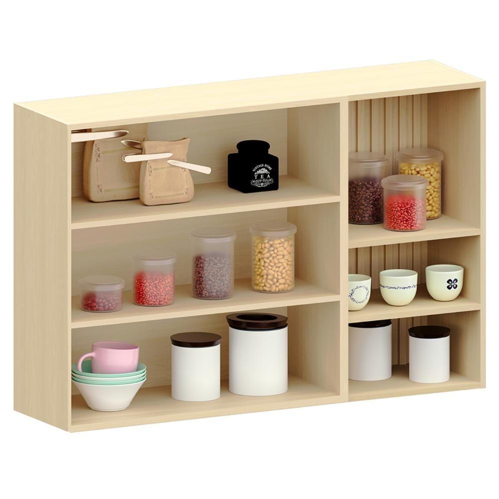 Armário De Cozinha 120cm 2 Portas Pierre Carvalho/cinza L01 - Mpozenato - 5