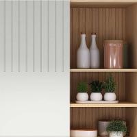 Armário De Cozinha 120cm 2 Portas Pierre Carvalho/cinza L01 - Mpozenato - 6