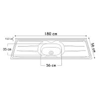 Armário De Cozinha Cp02 Com Pia 180cm Pérola Z34 Branco - Mpozenato - 5