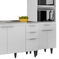 Armário De Cozinha Cp02 Com Pia 180cm Pérola Z34 Branco - Mpozenato - 7