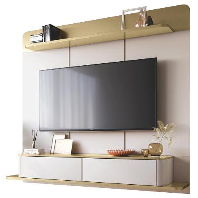 Painel Tv 70 Pol 180cm Bancada Suspensa Gava Off/champanhe H01 - Mpozenato