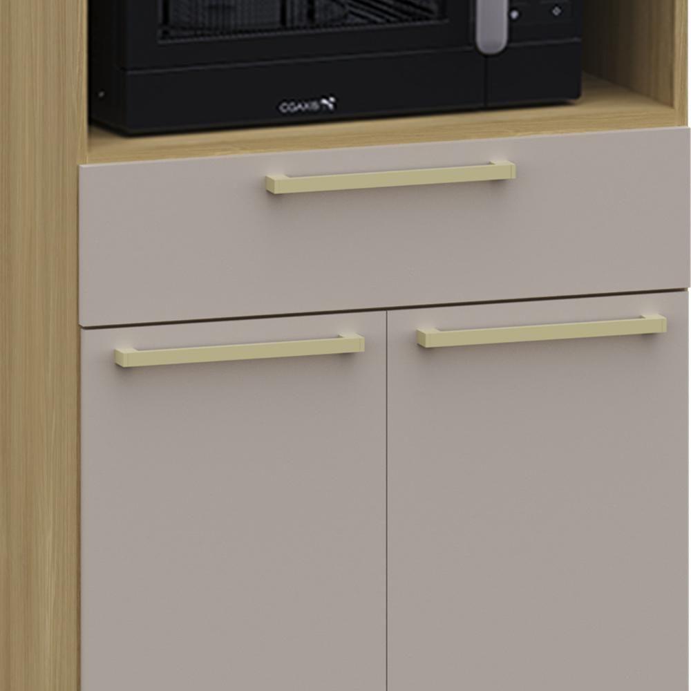 Paneleiro Cozinha Para Micro-ondas Mirella Freijó/cinammon L01 - Mpozenato - 6