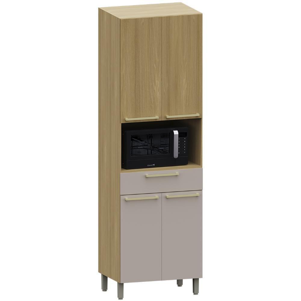 Paneleiro Cozinha Para Micro-ondas Mirella Freijó/cinammon L01 - Mpozenato - 8