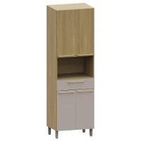 Paneleiro Cozinha Para Micro-ondas Mirella Freijó/cinammon L01 - Mpozenato - 1