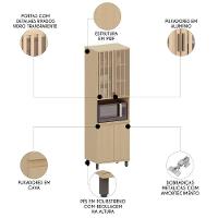 Paneleiro De Cozinha Para Micro-ondas Pierre Carvalho L01 - Mpozenato - 3
