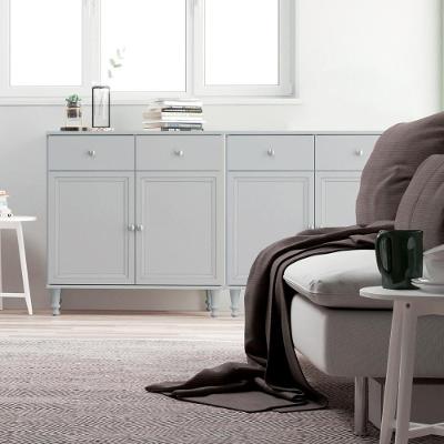 Aparador Buffet Ditália 2 Gav 2 Portas 2 Unidades R-629 Cinza