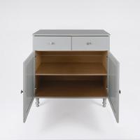 Aparador 2 Gavetas 2 Portas + Cristaleira Ditália 2 Portas R-629 E-957 Cinza - 9