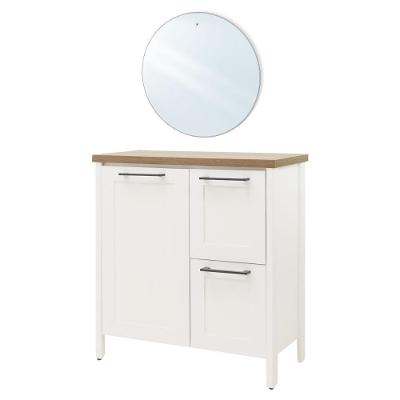 Aparador Buffet Ditália Com Tampo + Espelho Bn-01 Branco
