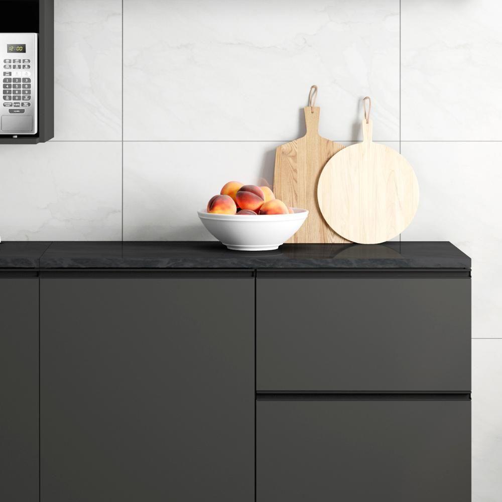 Tampo Para Balcão De Cozinha 120cm Mdp Grace Lacca Onix Z44 - Mpozenato - 2