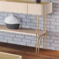 Aparador Para Sala De Estar Pés De Aço Gianni Off/champanhe H01 - Mpozenato - 7