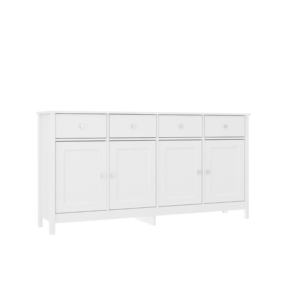 Aparador Buffet Ditália 4 Portas 4 Gavetas R-626 Branco - 1