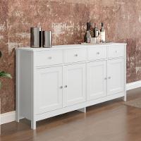 Aparador Buffet Ditália 4 Portas 4 Gavetas R-626 Branco - 9