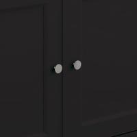 Aparador Buffet Ditália 4 Portas 4 Gavetas R-626 Preto - 8