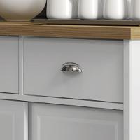 Aparador Buffet Ditália 2 Gavetas 2 Portas Branco Ba-145