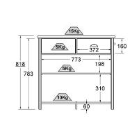 Aparador Buffet Ditália 2 Gavetas 2 Portas Branco Ba-145 - 5