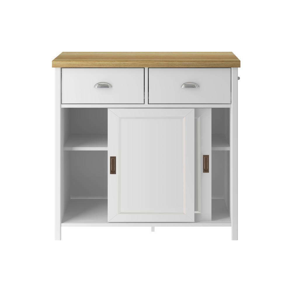 Aparador Buffet Ditália 2 Gaveta 2 Portas Branco Ba-145 - 3