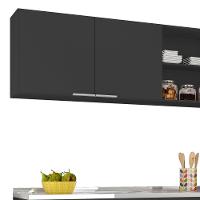 Armário De Cozinha Cp02 Com Pia 150cm Pérola Z34 Preto - Mpozenato - 6