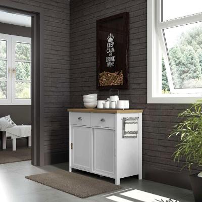 Aparador Buffet Ditália 2 Gavetas 2 Portas Branco Ba-145