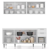 Armário De Cozinha Cp01 Com Pia 180cm Pérola Z34 Branco - Mpozenato - 5