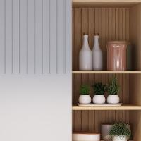 Armário De Cozinha 8 Peças Cp01 Com Ilha Pierre Carvalho/cinza L01 - Mpozenato - 8