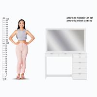 Penteadeira Ditália 7 Gavetas Com Cadeira Pe-50 - 5