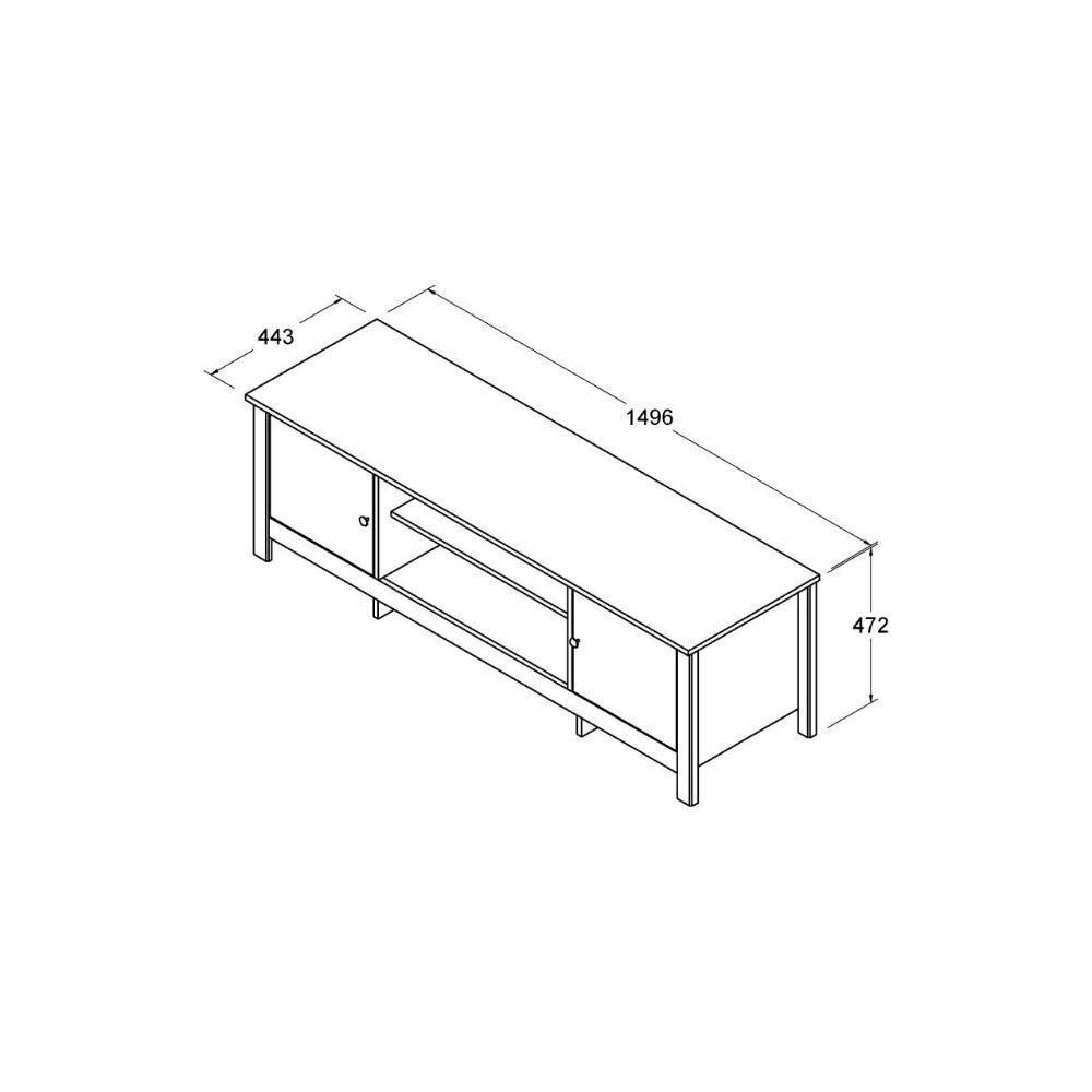 Rack 2 Portas Ditália R-606 Branco - 3