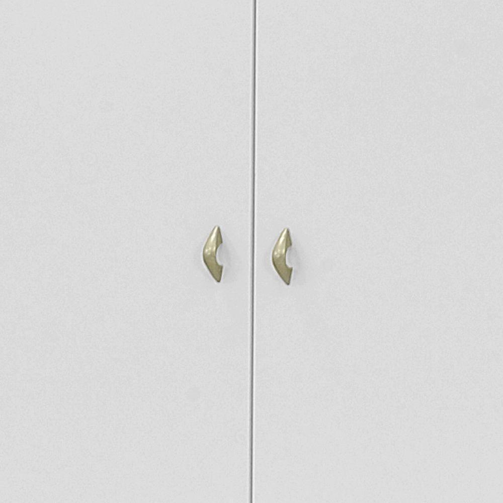 Armário Multiuso Ditália 2 Portas Com Rodízios Ar-70 Branco - 7