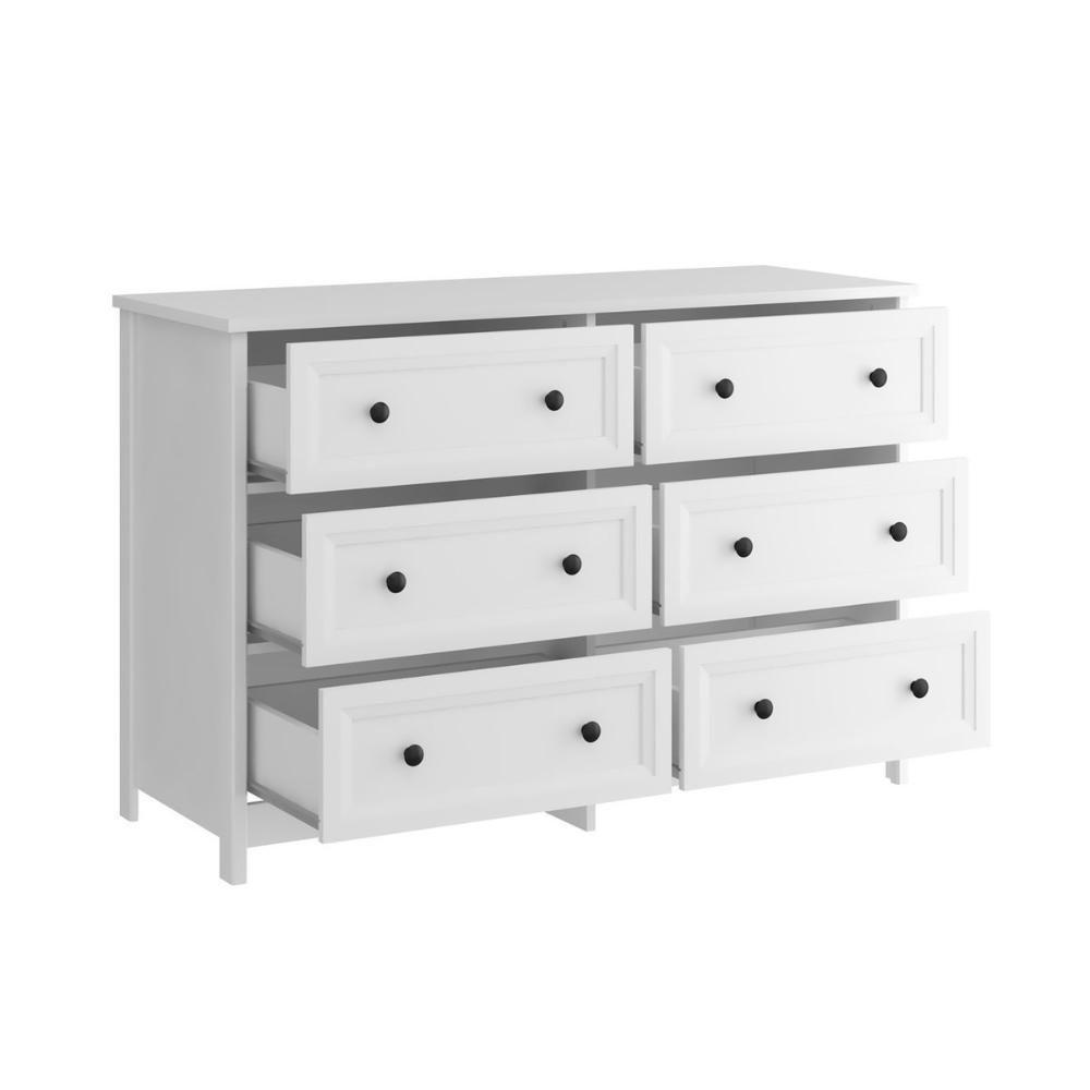 Cômoda 6 Gavetas Com Divisoria Ditália Dm-217 Branco - 7