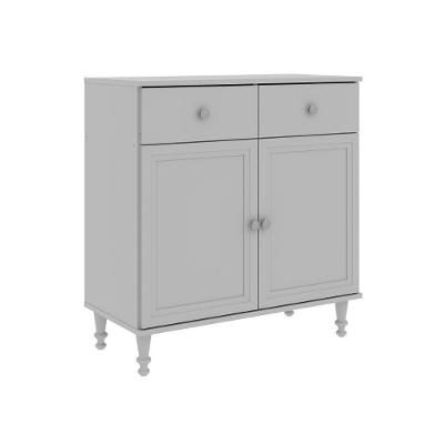 Aparador Buffet Ditália 2 Gavetas 2 Portas R-629 Branco Cinza