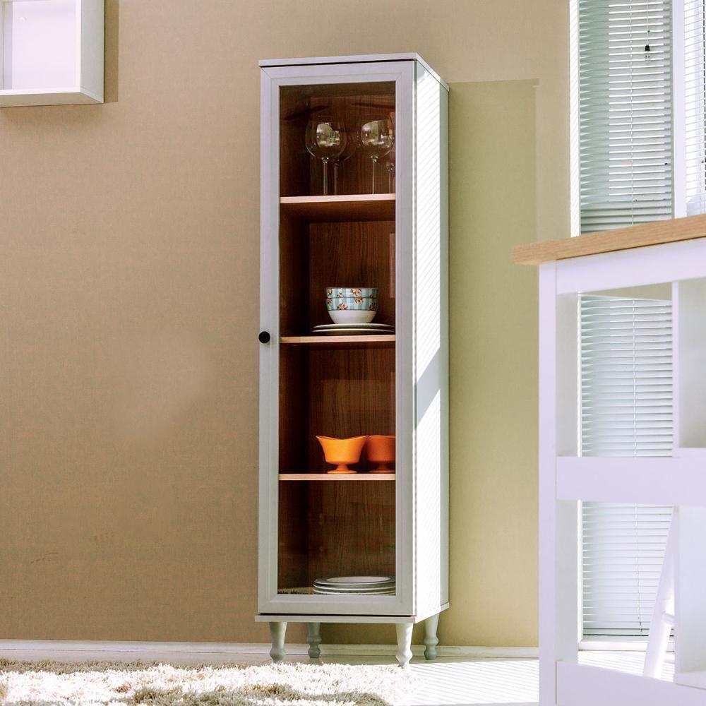 Cristaleira + Aparador Ditália + Kit Luz E-963 + R-629 Cinza - 2