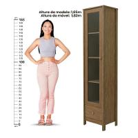 Cristaleira + Aparador Ditália + Kit Luz E-962 + R-626 Diamond - 6