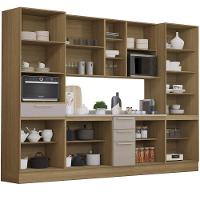 Armário Cozinha 6 Peças Cp01 E Tampo Mirella Freijó/cinammon L01 - Mpozenato - 5