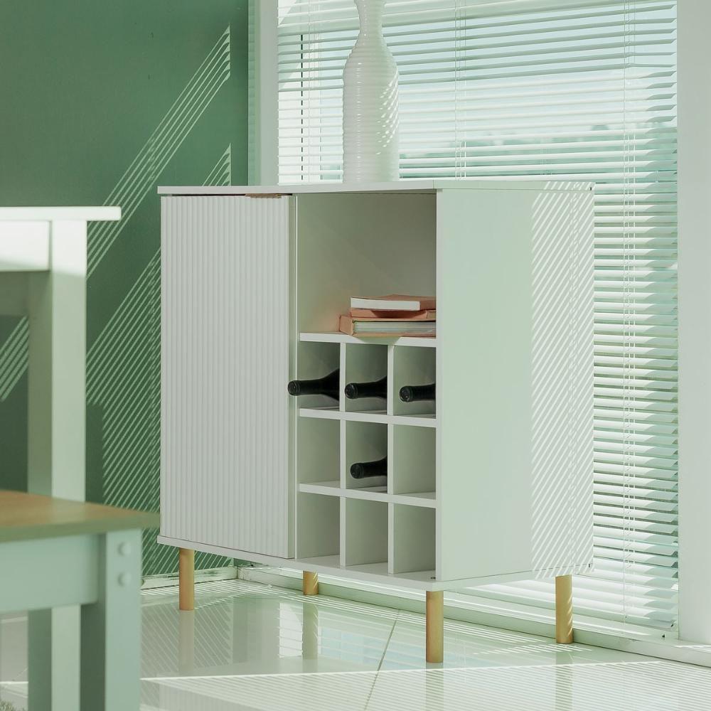 Aparador Bar Adega Ditália 2 Portas R-633 Branco - 2