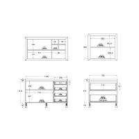 Cozinha Ditália Aspen Sem Tampo Sem Pia Carvalho Branco A58 - 5