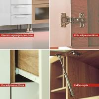 Cozinha Ditália Aspen Sem Tampo Sem Pia Carvalho Branco A58 - 8